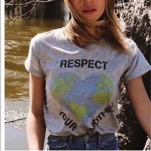 Respect Your Mother Graphic Tee - Gray